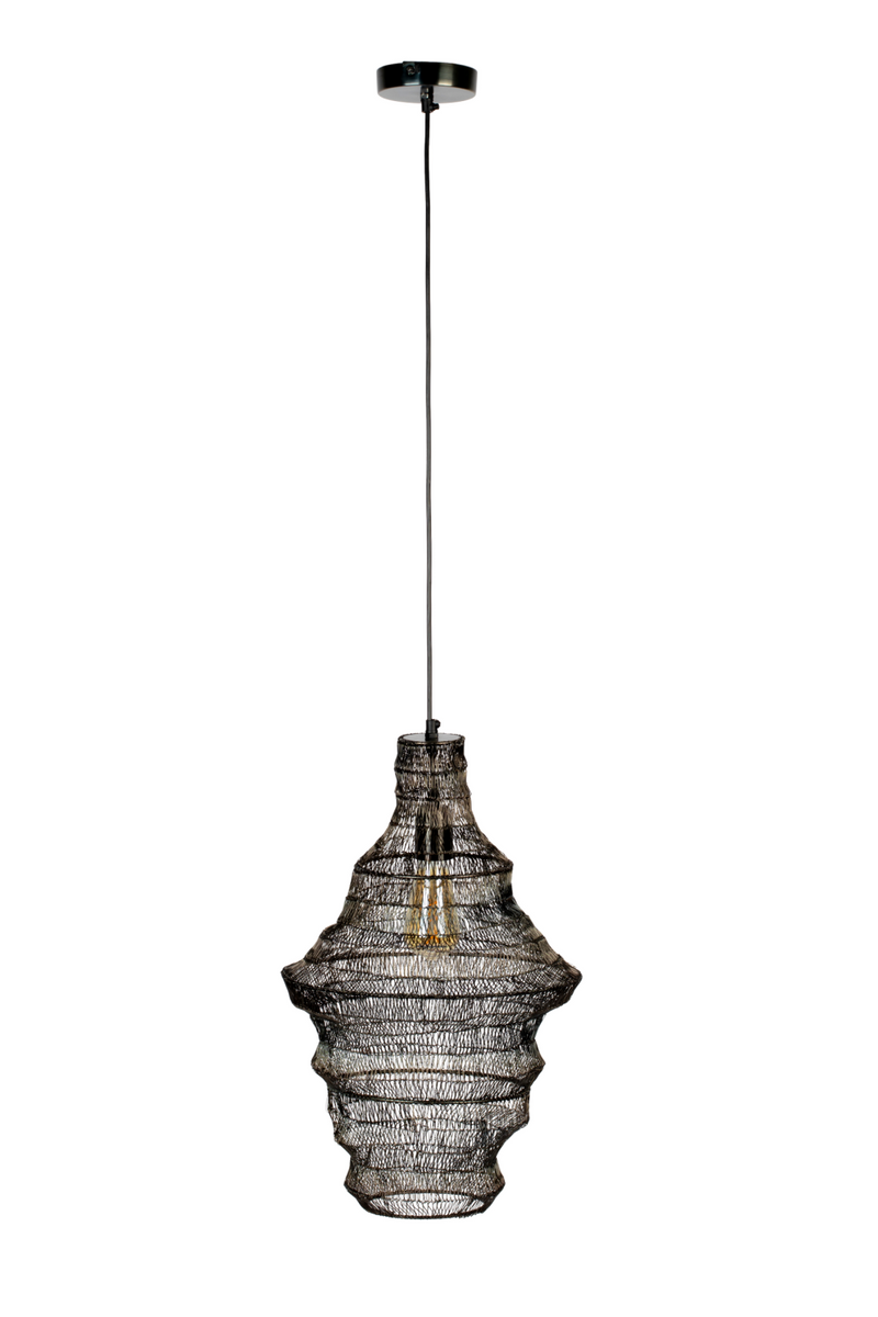Sculptural Black Pendant Lamp | Dutchbone Luca | Dutchfurniture.com