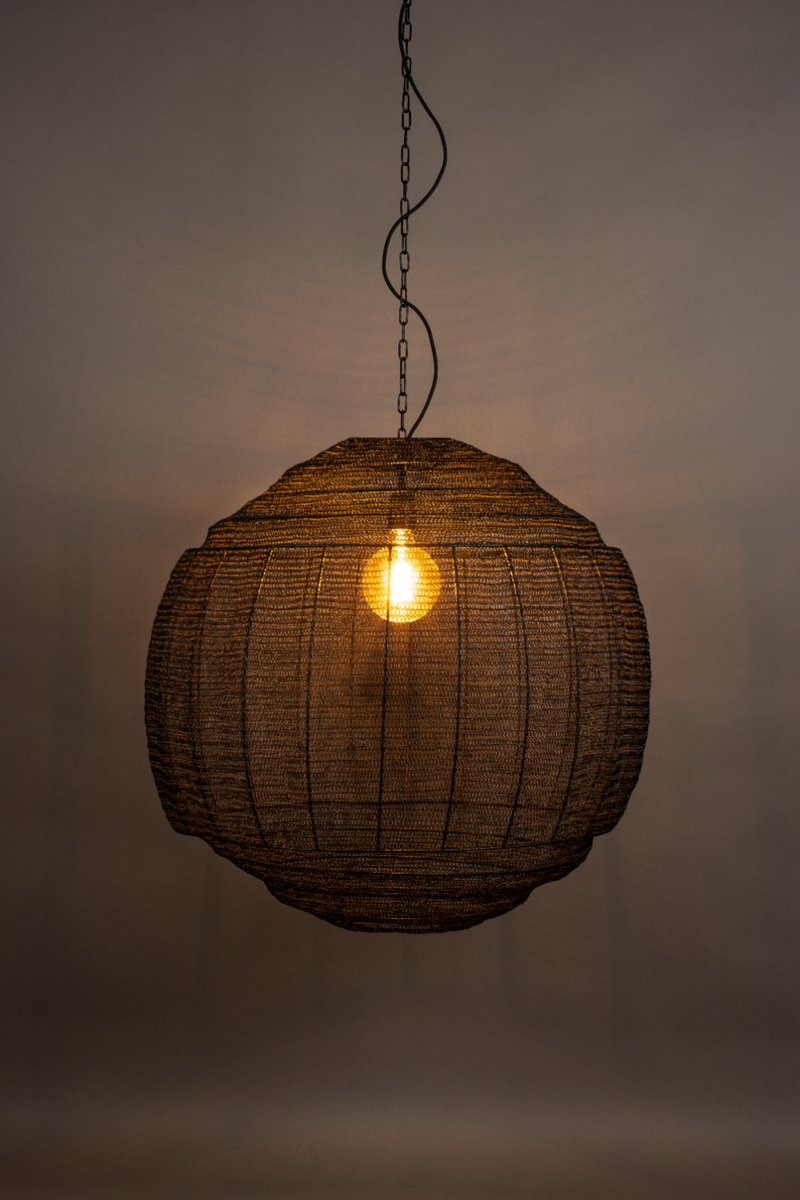 Round Black Pendant Lamp | Dutchbone Meezan | Dutch Furniture ...
