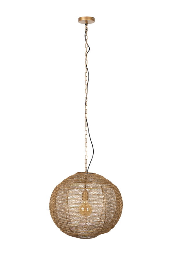Round Gold Pendant Lamp | Dutchbone Meezan | Dutchfurniture.com