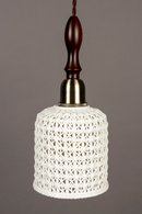 White Ceramic Pendant Lamp | Dutchbone Poppy | Dutchfurniture.com