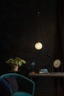 Frosted Glass Globe Wall Lamp | Dutchbone Bulan | DutchFurniture.com