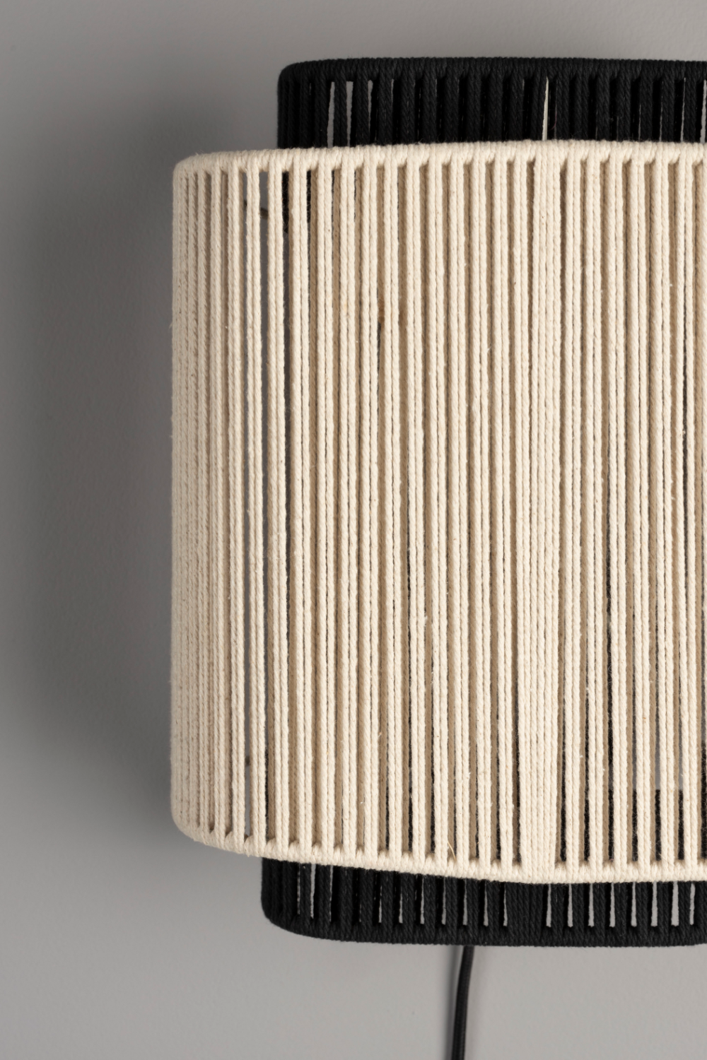 Beige Cotton Thread Wall Lamp | Dutchbone Elon | Dutchfurniture.com