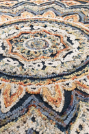 Round Knotted Fringe Area Rug 6' x 7' | Dutchbone Pix | Oroatrade.com