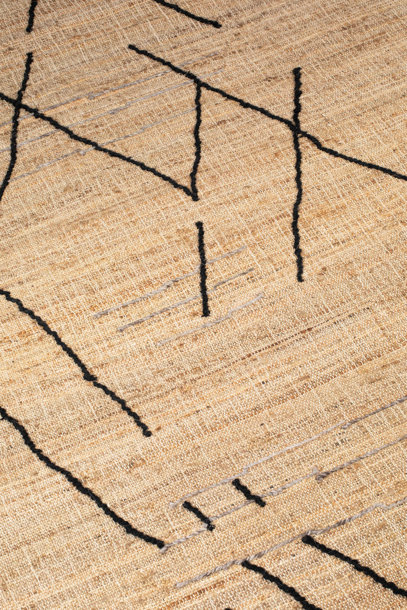 Woven Fiber Fringed Carpet | Dutchbone Ishank | Dutchfurniture.com