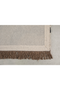 Beige Wool Fringed Carpet | Dutchbone Ayaan | Oroatrade.com