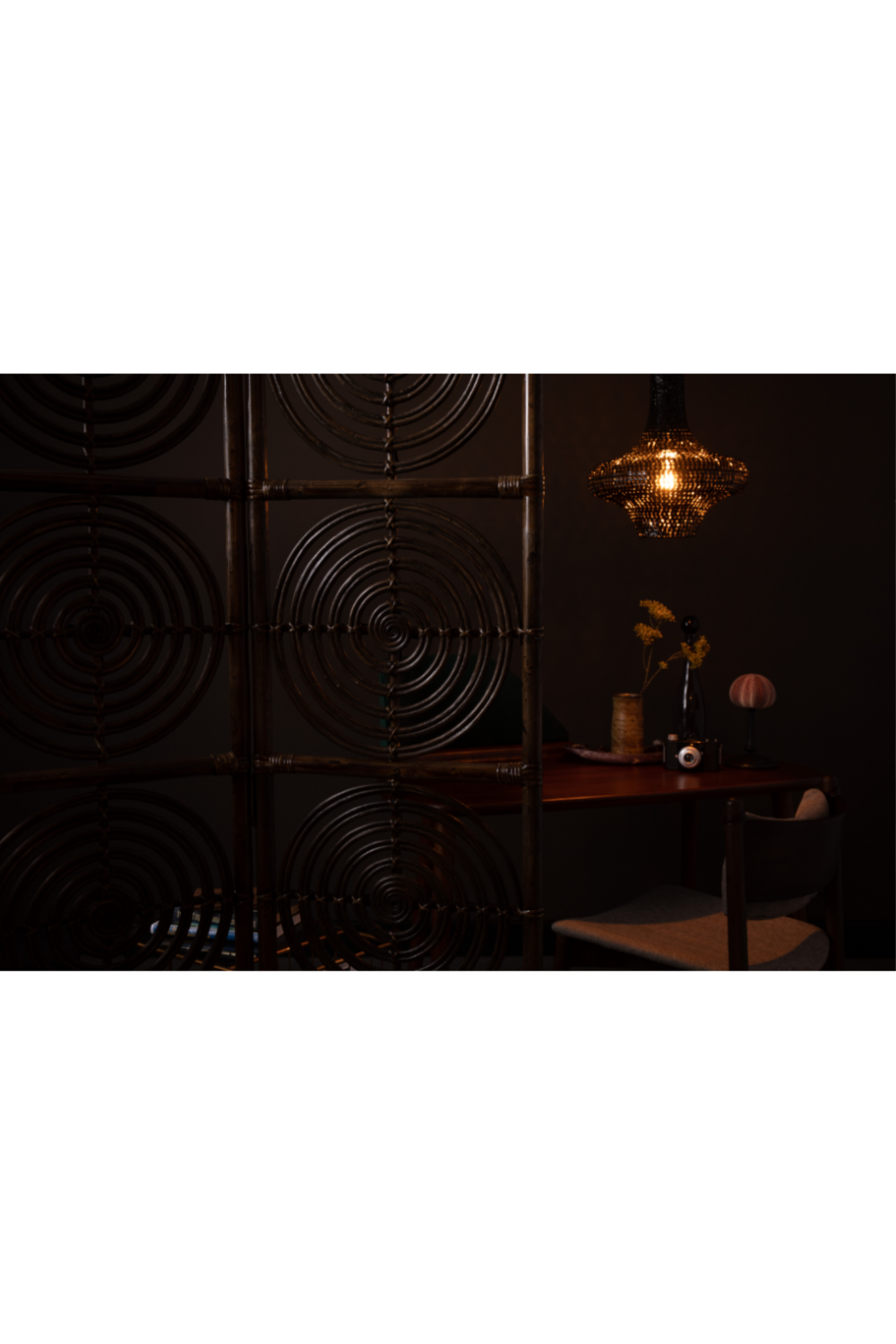 Brown Rattan Room Divider | Dutchbone Rumour | DutchFurniture.com