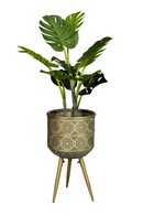 Brass Tripod Plant Stand M | Dutchbone Botanique | DutchFurniture.com