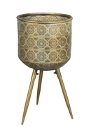 Brass Tripod Plant Stand L | Dutchbone Botanique | DutchFurniture.com