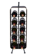 Gray Metal Wine Rack | Dutchbone Stalwart | DutchFurniture.com