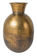 Round Antique Brass Vase | Dutchbone Bahir | DutchFurniture.com