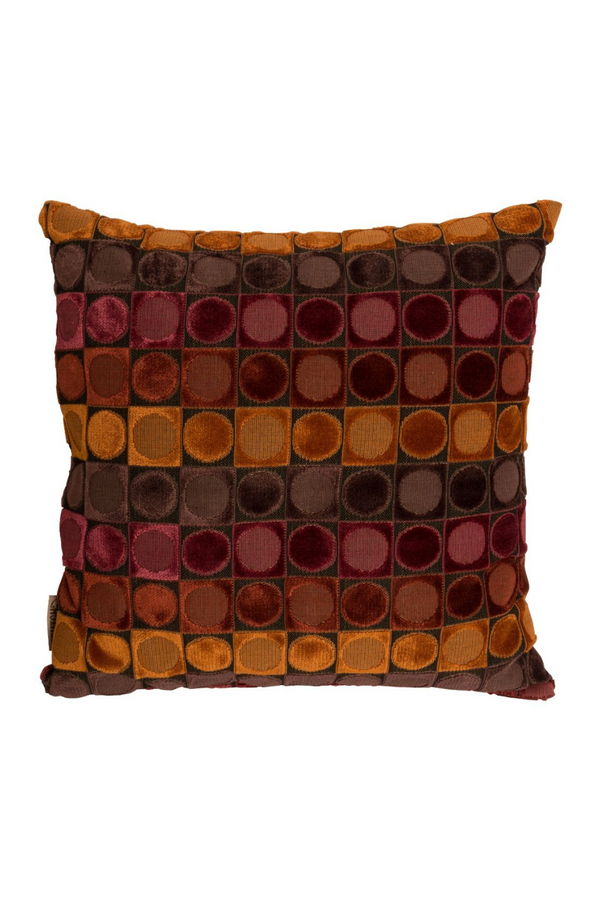 Red-Orange Square Throw Pillows (2) | Dutchbone Ottava | Oroatrade.com