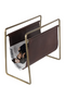 Dark Brown Leather Magazine Holder | Dutchbone Scholar | DutchFurniture.com