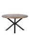 Round Wooden Dining Table (S) | Eleonora Mango | dutchfurniture.com