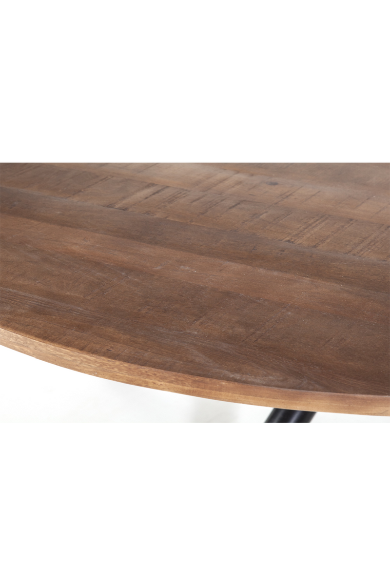 Round Wooden Dining Table (L) | Eleonora Mango | dutchfurniture.com