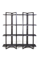 Black Wood 4-Shelf Bookcase | Eleonora Eddy High | dutchfurniture.com
