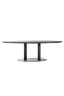 Black Oval Dining Table L | Eleonora Siera | dutchfurniture.com