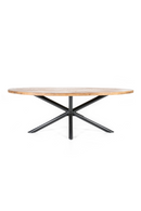 Mango Wood Oval Dining Table | Eleonora Oscar | Dutchfurniture.com