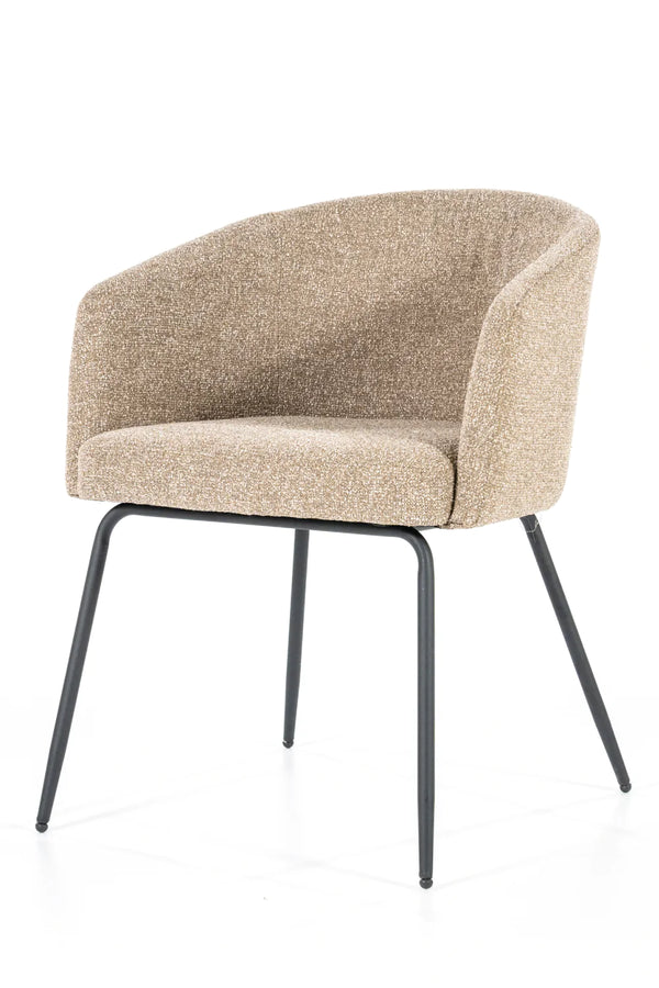 Upholstered Minimalist Dining Armchair | Eleonora Astrid | Dutchfurniture.com