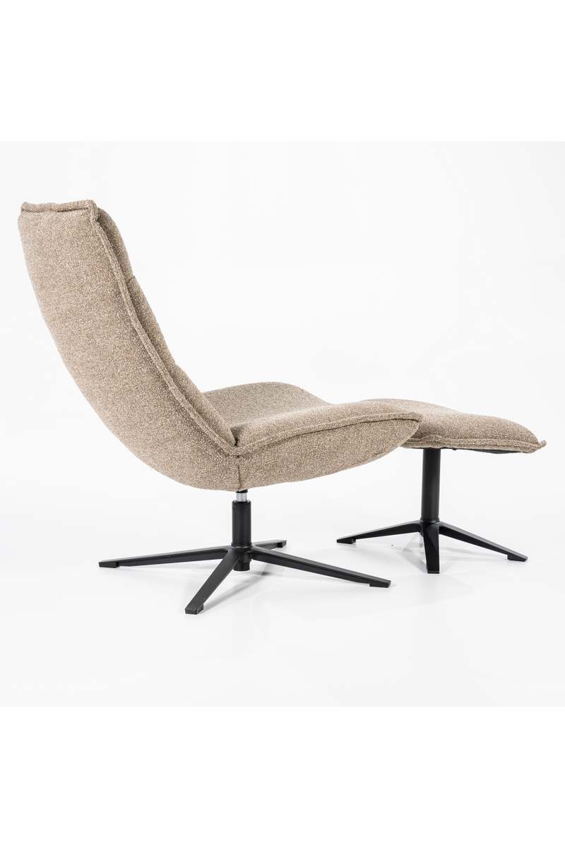 Upholstered Chair with Foot Stool | Eleonora Marcus | Dutchfurniture.com