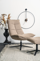 Upholstered Chair with Foot Stool | Eleonora Marcus | Dutchfurniture.com