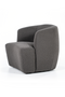 Gray Upholstered Barrel Chair | Eleonora Charlotte | DutchFurniture.com