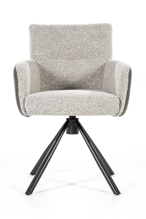 Beige Bouclé With Gray Dining Chair | Eleonora Stef | DutchFurniture.com