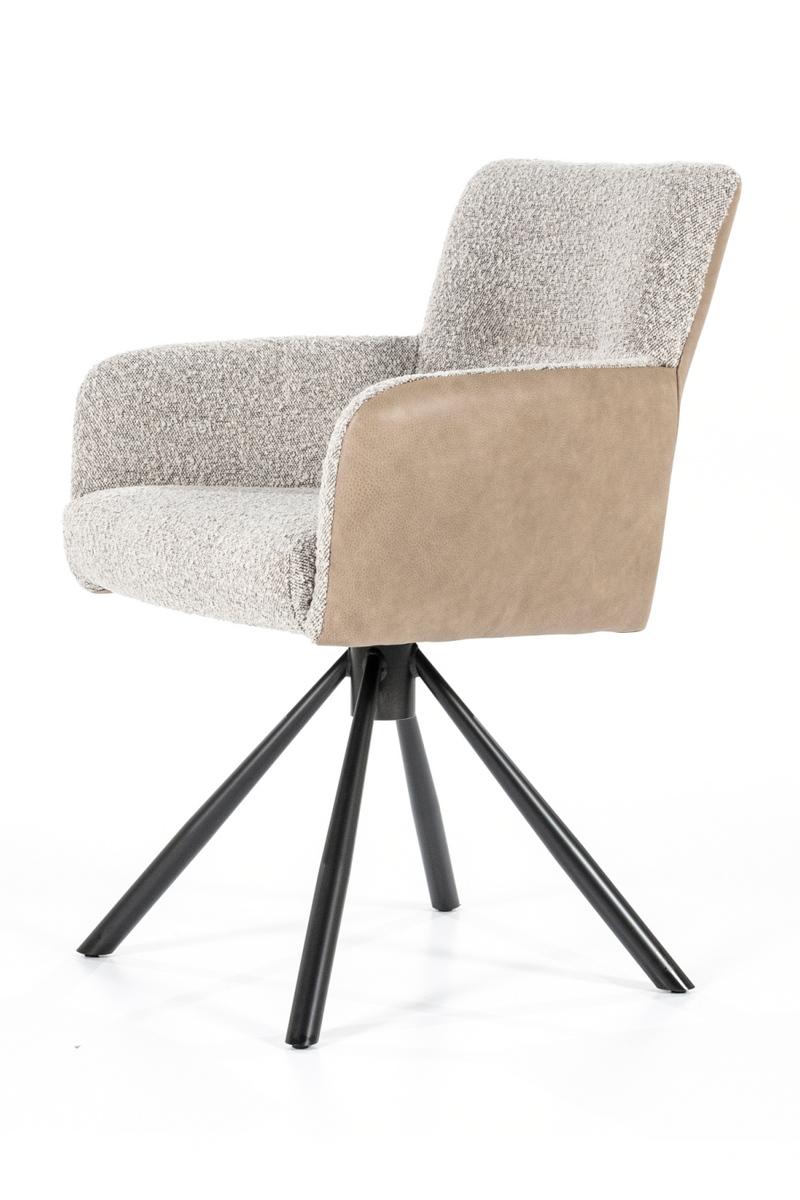 Beige Bouclé With Taupe Dining Chair | Eleonora Stef | DutchFurniture.com
