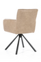 Beige Bouclé With Taupe Dining Chair | Eleonora Stef | DutchFurniture.com