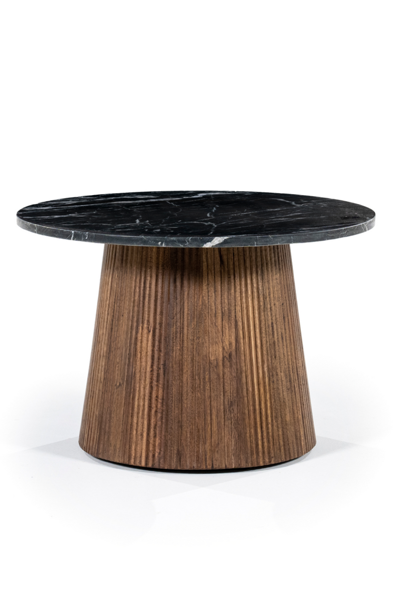 Round Black Marble Side Table | Eleonora Maxim | Dutchfurniture.com