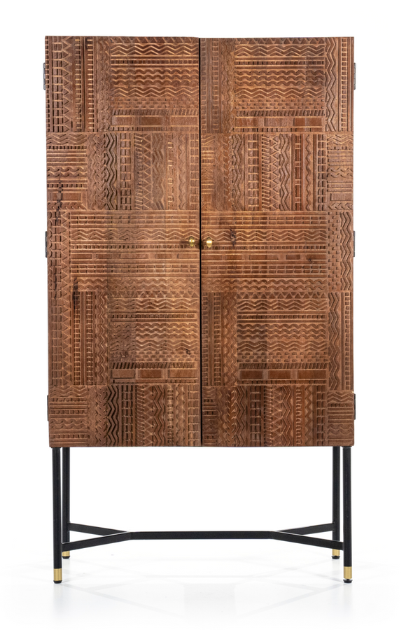 Carved Mango Wood Cabinet | Eleonora Isa | Dutchfurniture.com