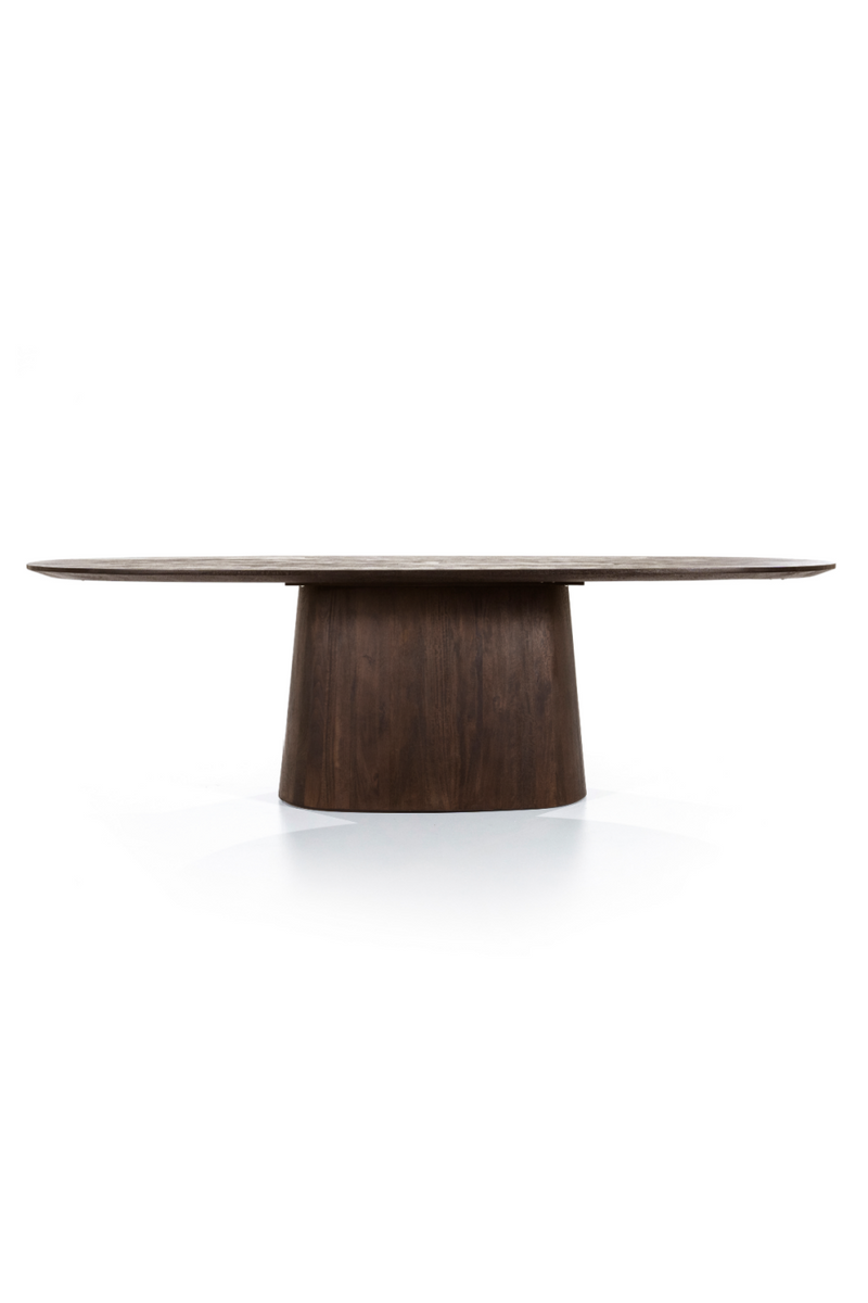 Mango Wood Pedestal Dining Table M | Eleonora Aron | Dutchfurniture.com