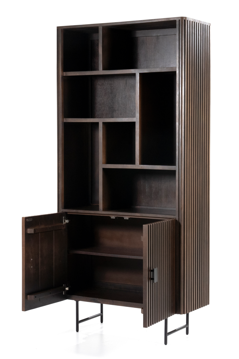 Brown Mango Wood Bookcase | Eleonora Remi | Dutchfurniture.com