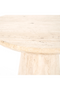 Travertine Pedestal Side Table | Eleonora Aime | Dutchfurniture.com