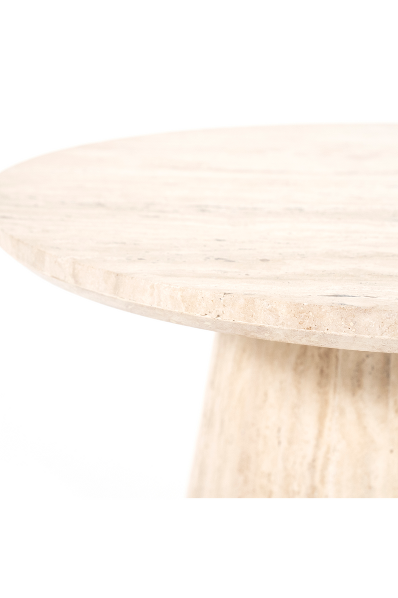Travertine Pedestal Coffee Table | Eleonora Aime | Dutchfurniture.com