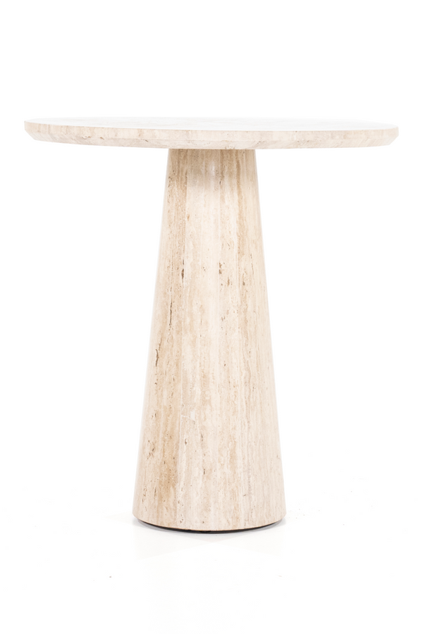 Travertine Pedestal Dining Table | Eleonora Aime | Dutchfurniture.com