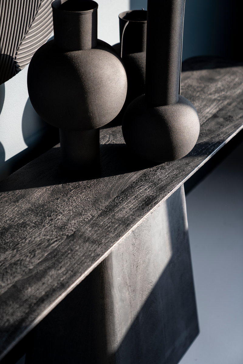 Mango Wood Pedestal Console Table | Eleonora Aron | Dutchfurniture.com
