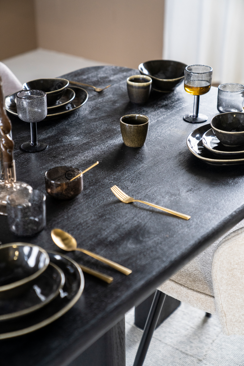Black Wooden Dining Table | Eleonora Fynn | Dutchfurniture.com