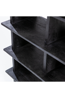 Black Wooden Staggered Bookcase | Eleonora Oliver | Dutchfurniture.com