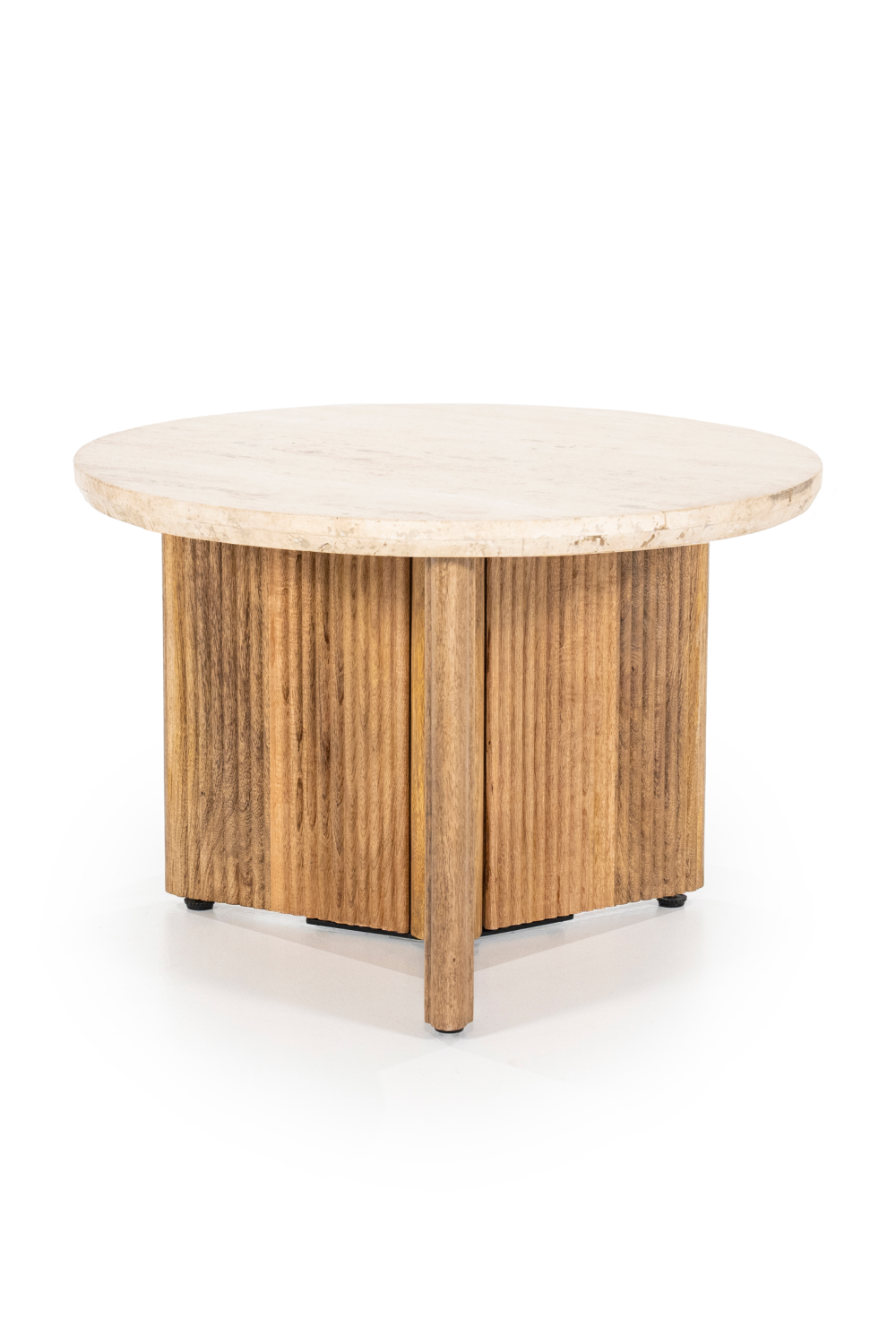 Round Mango Wood Side Table | Eleonora Sara | Dutchfurniture.com