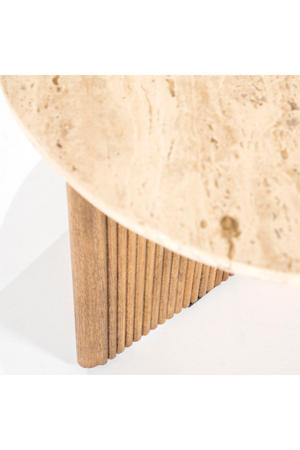 Round Mango Wood Side Table | Eleonora Sara | Dutchfurniture.com