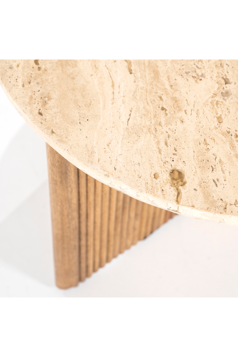 Round Mango Wood Side Table | Eleonora Sara | Dutchfurniture.com