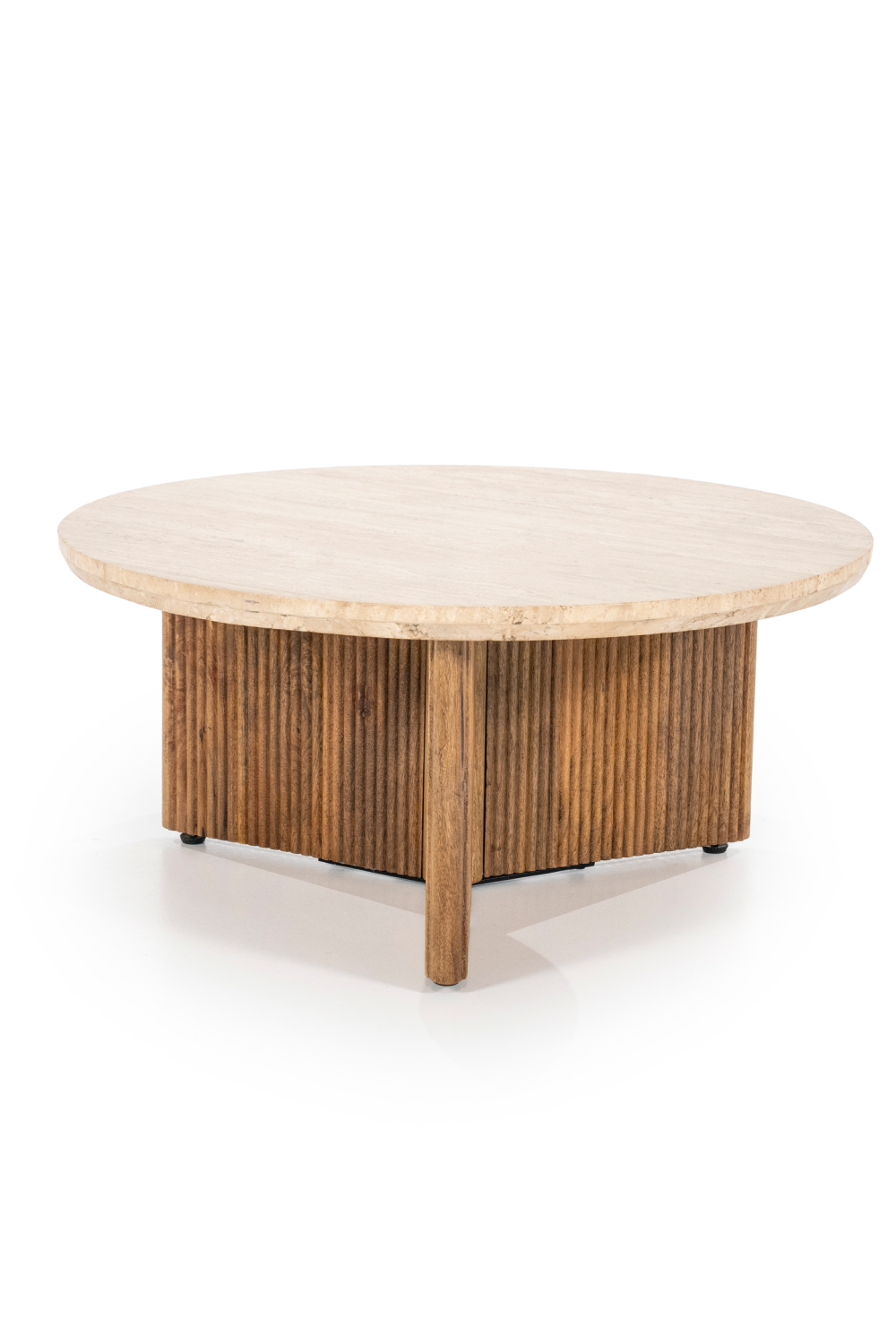 Round Mango Wood Coffee Table | Eleonora Sara | Dutchfurniture.com