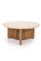 Round Mango Wood Coffee Table | Eleonora Sara | Dutchfurniture.com