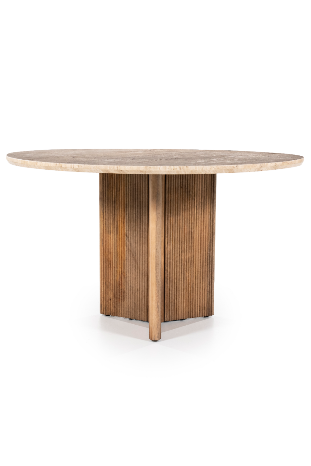 Round Mango Wood Dining Table | Eleonora Sara | Dutchfurniture.com