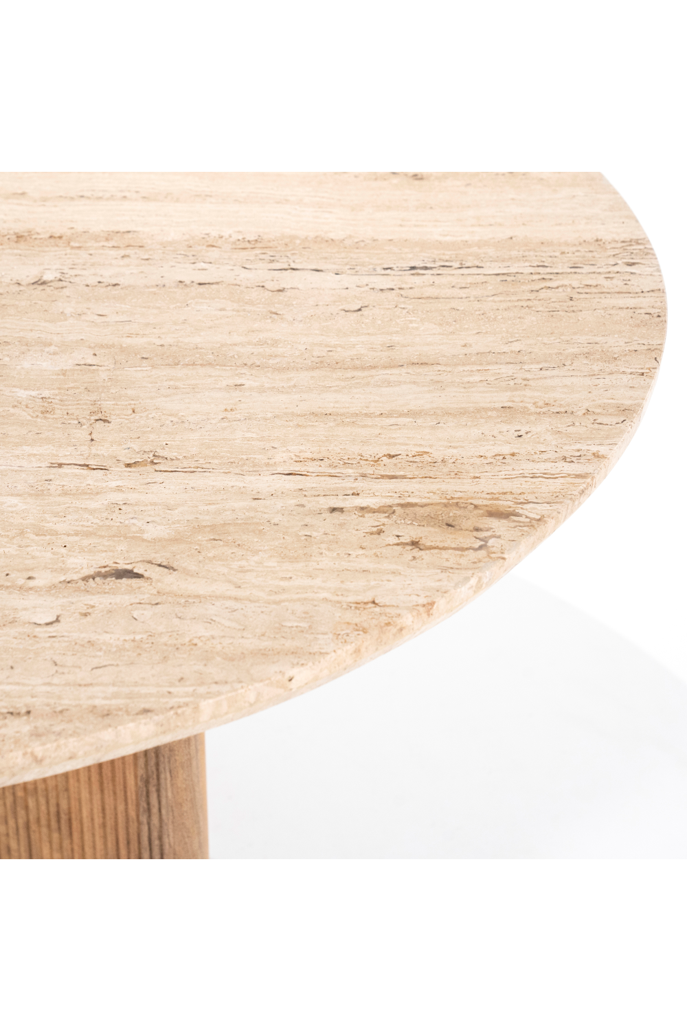 Round Mango Wood Dining Table | Eleonora Sara | Dutchfurniture.com