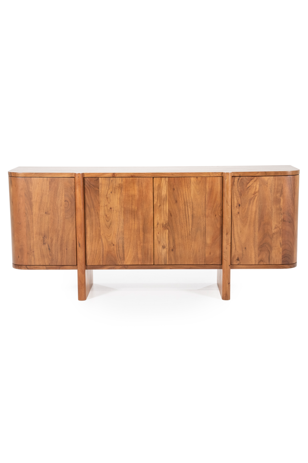 Modern Acacia 4-Door Sideboard | Eleonora Julian | Dutchfurniture.com