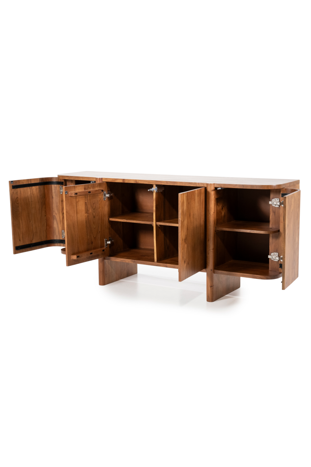 Modern Acacia 4-Door Sideboard | Eleonora Julian | Dutchfurniture.com