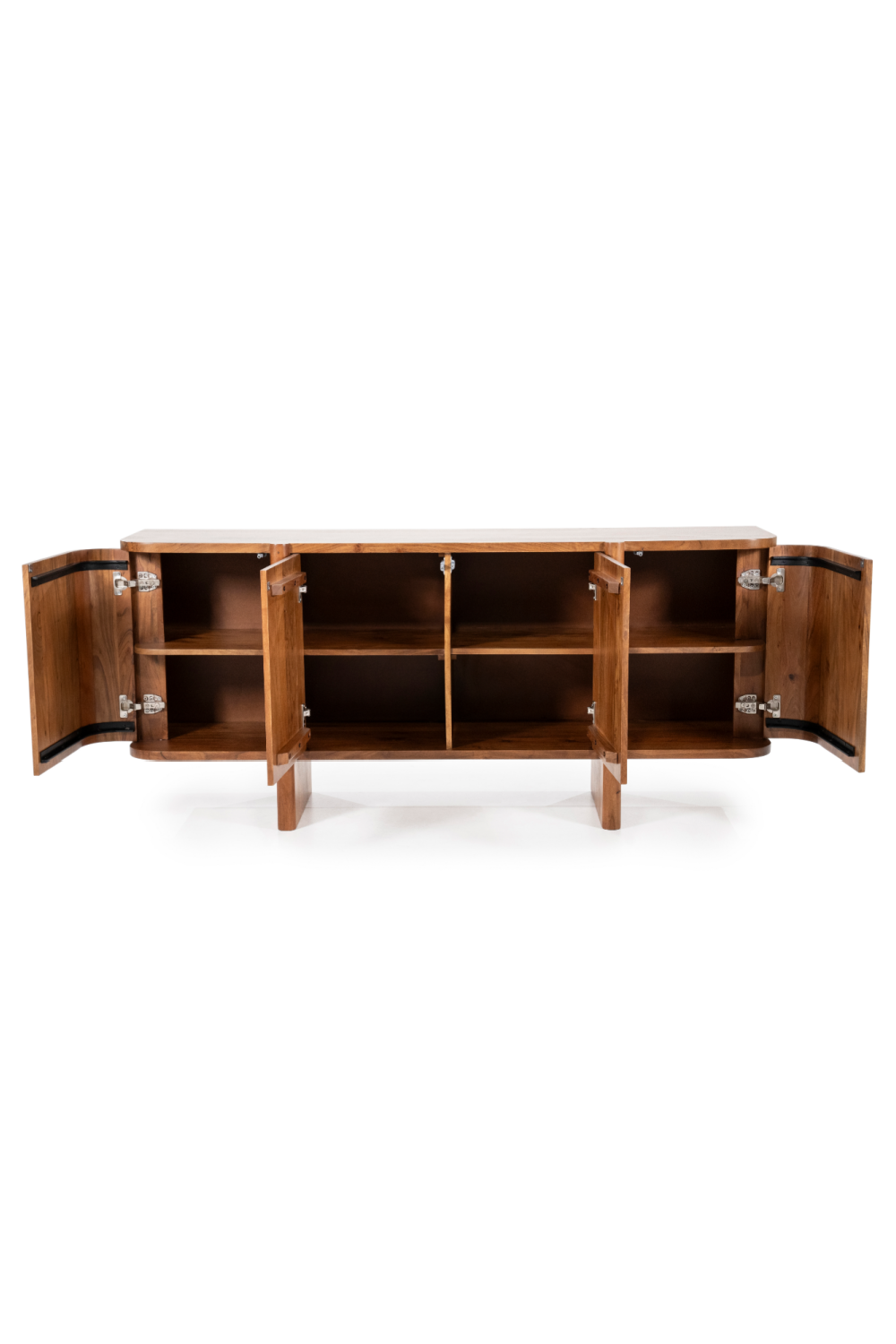 Modern Acacia 4-Door Sideboard | Eleonora Julian | Dutchfurniture.com