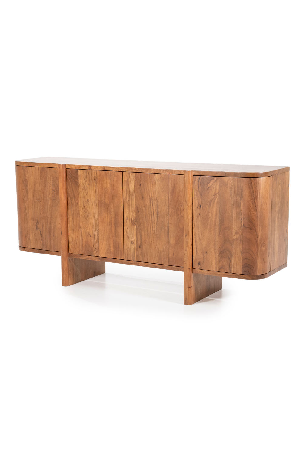 Modern Acacia 4-Door Sideboard | Eleonora Julian | Dutchfurniture.com