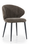 Fabric Curved Dining Chair | Eleonora Fleur | Dutchfurniture.com
